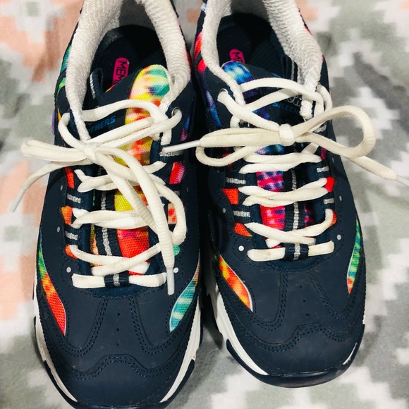 Skechers Memory Foam Rainbow Sneakers Women's Size 8.5- 🌈 - Picture 5 of 7
